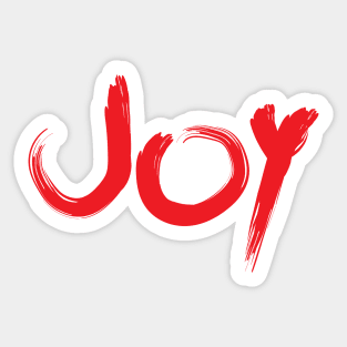 Joy (red) Sticker